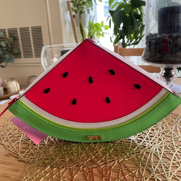 Rare!! Kate Spade Watermelon Clutch - Picture 13 of 15